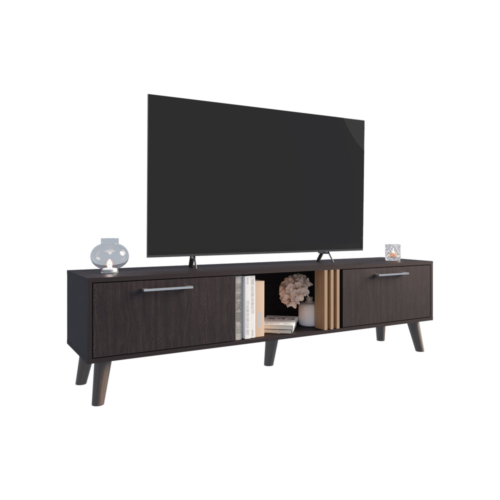 63-Inch Lankin TV Stand with Double Door – Generous Storage Capacity