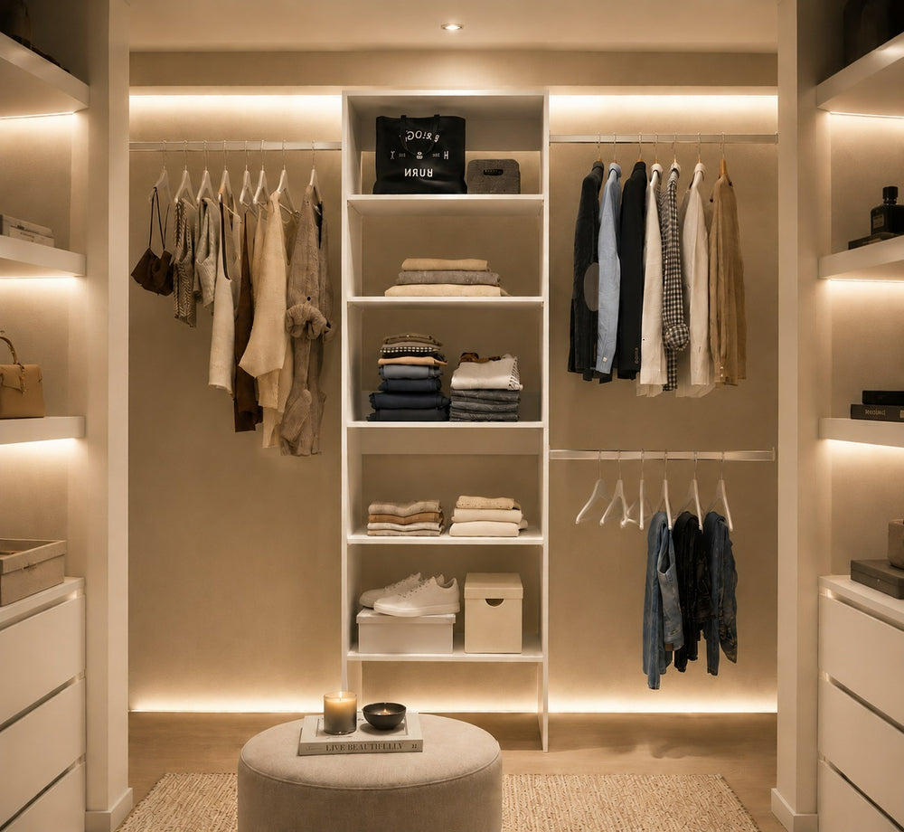 84-Inch Hollis Modular Closet Organizer – Clean, Versatile Design