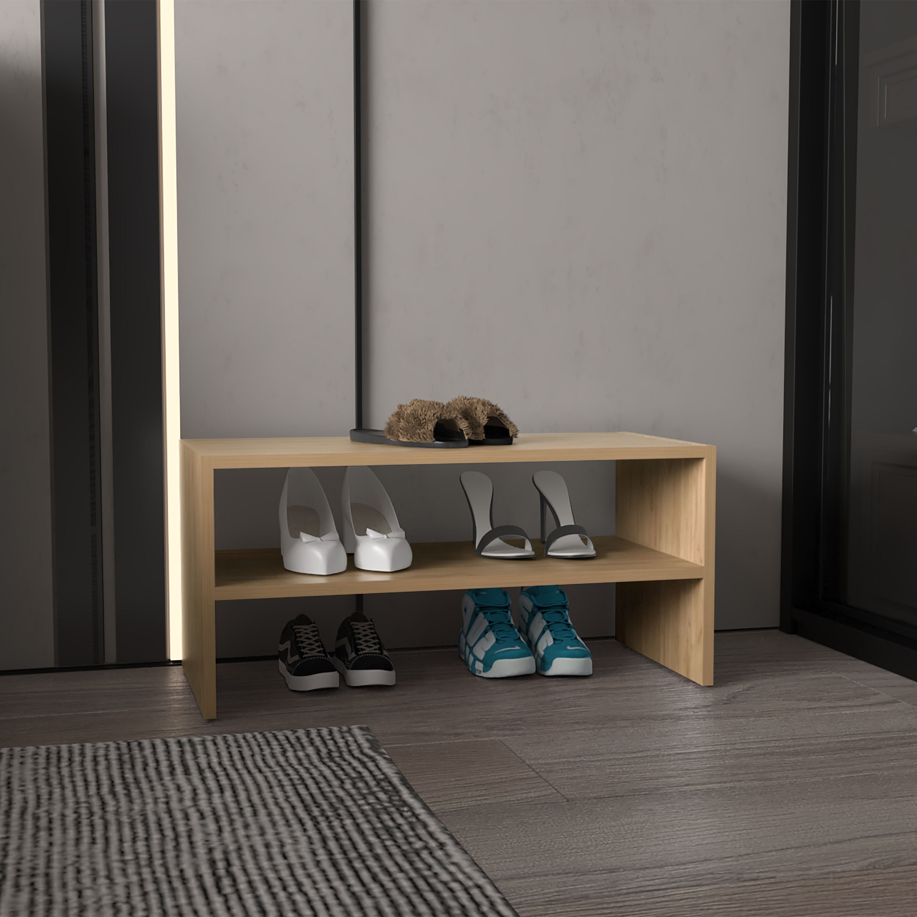 Modular Shoe Rack System Sanford Modular Shoe Rack, 2 Shelves – Depot Eshop