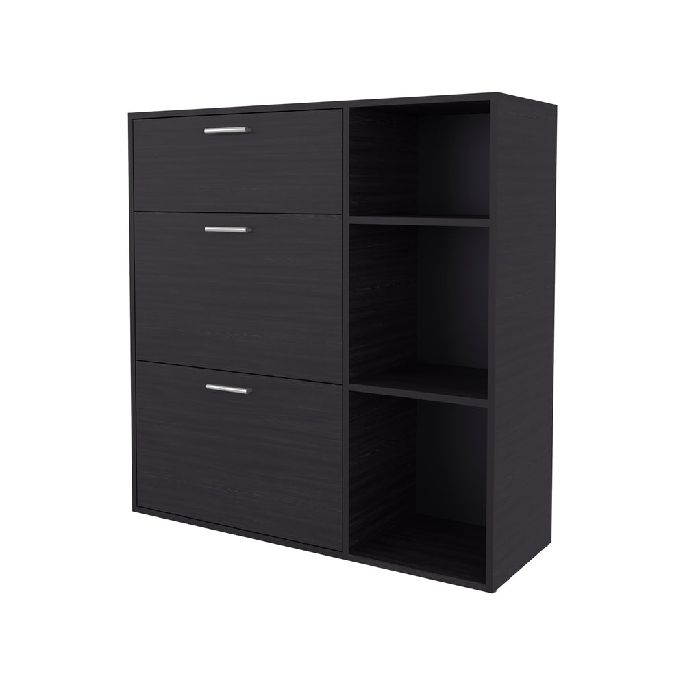 38-Inch Linn Shoe Storage Cabinet with 1-Drawer and Double Door – Indoor Use And Assembly Required