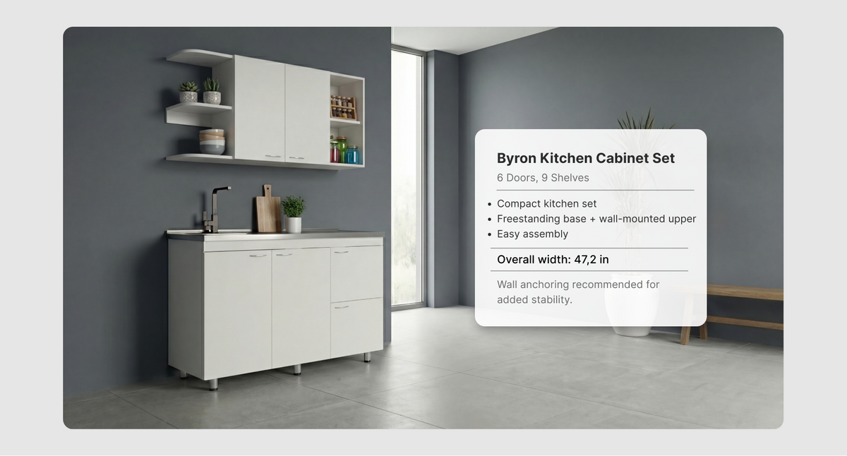 47-Inch Byron Kitchen Set – overview