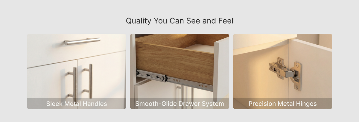 24-Inch Barbados Pantry Cabinet with Double Door – quality details