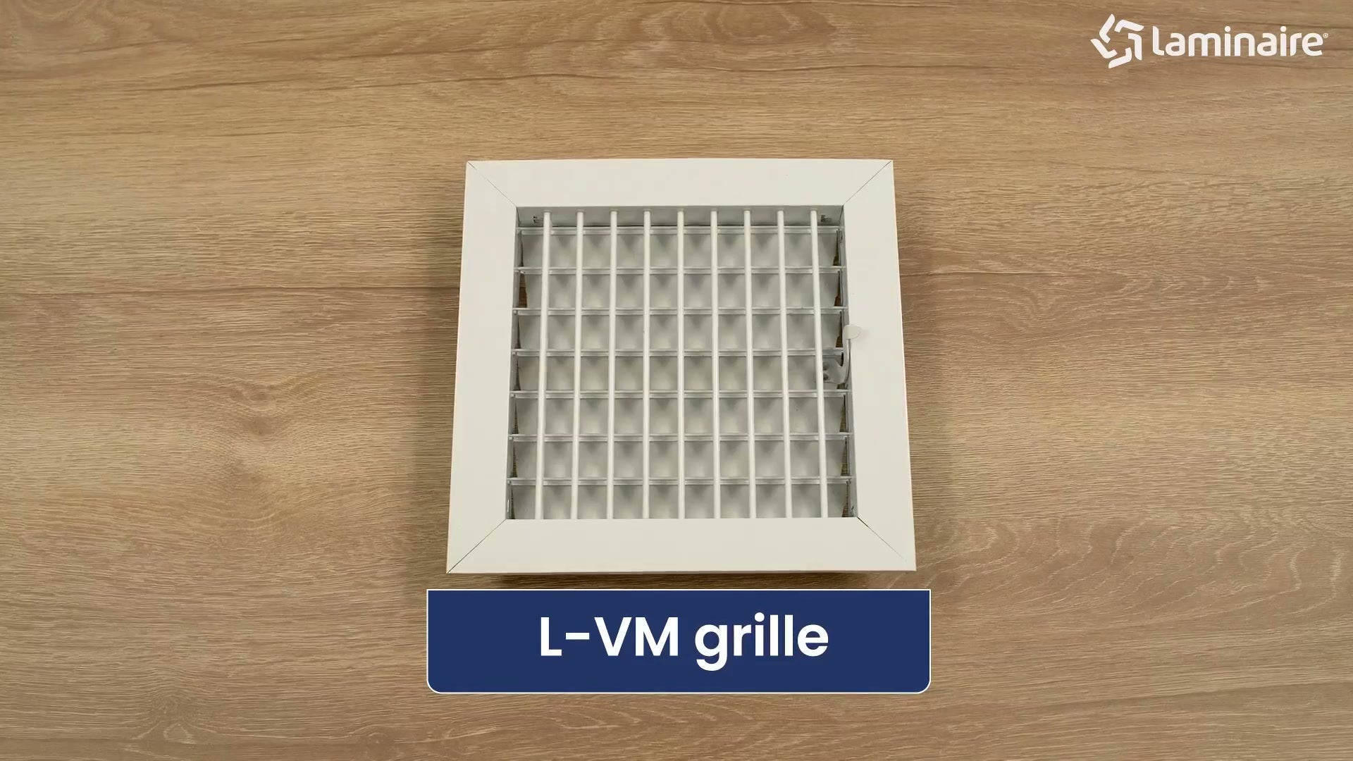 Laminaire L-V M adjustable register – installation