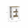 White Delos Kitchen Island Depot 