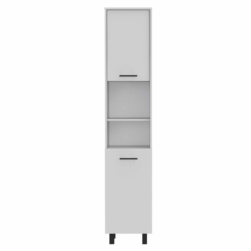 Ikaria Kitchen Pantry Cabinet with 2 Open Shelves – Sturdy Build