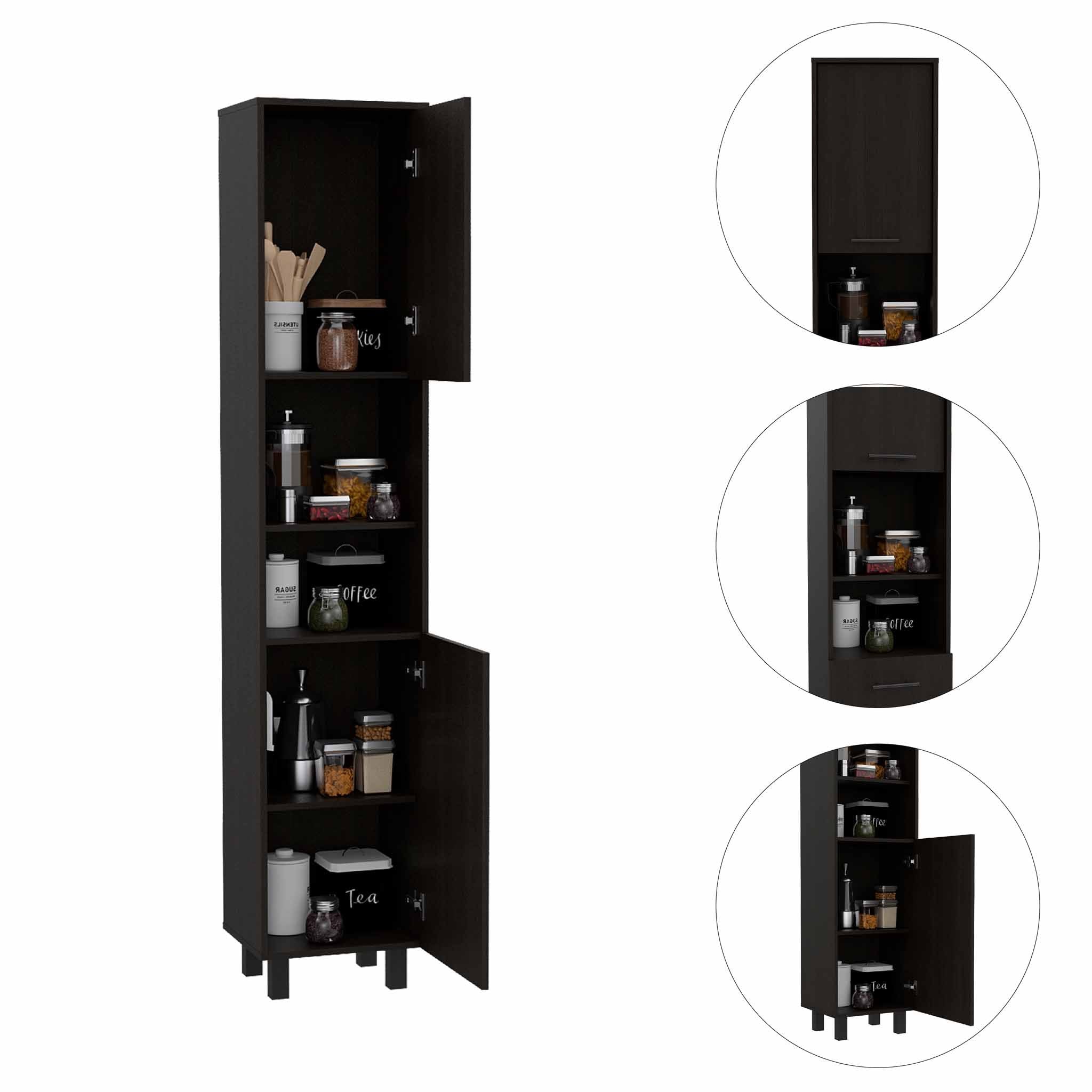 Ikaria Kitchen Pantry Depot Black Wengue 