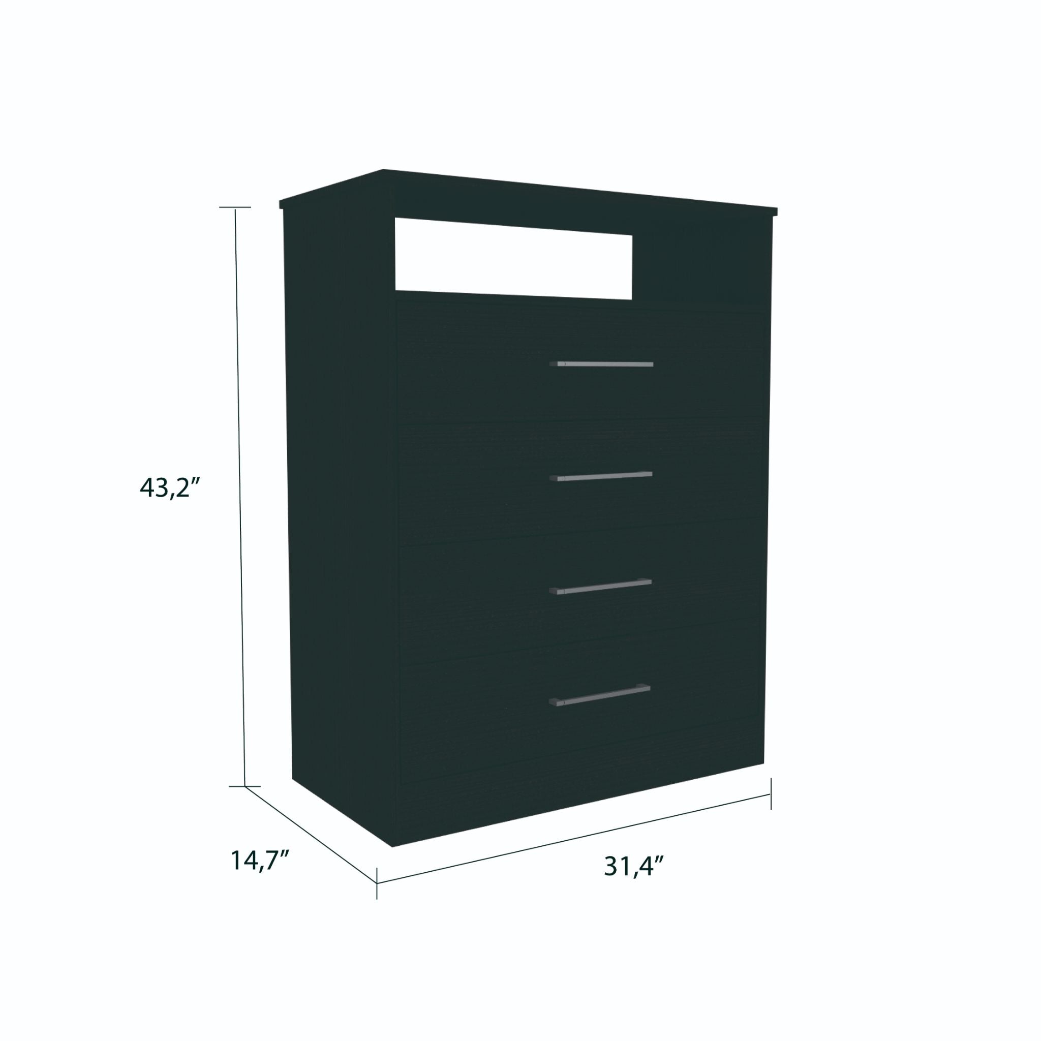 Depot Black Dresser 