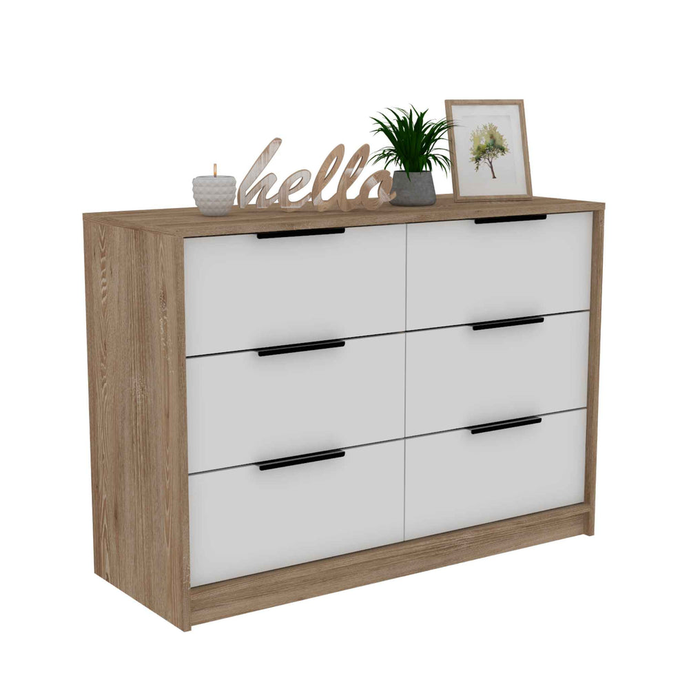 42-Inch Egeo Dresser with 4-Drawer – Combined Drawer and Cabinet Storage