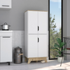 Dahoon Double Kitchen Pantry Double Kitchen Pantry, Double Door Cabinet, Four Shelves