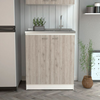 Salento Freestanding Sink, Double Door Cabinet, Two Shelves