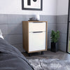 Egeo Z Nightstand, One Drawer, One Cabinet, Four Legs