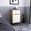 Accra Nightstand, One Drawer, One Cabinet, Four Legs