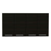 Oceana Kitchen Cabinet Black Wengue Depot