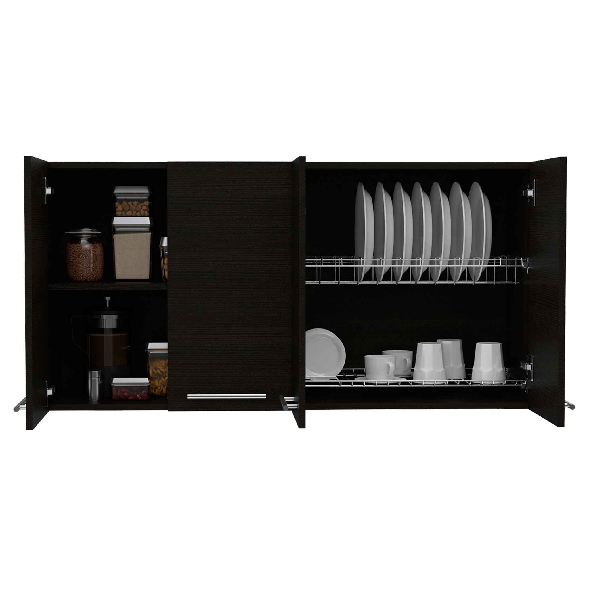 Black Wengue Depot Oceana Kitchen Cabinet 