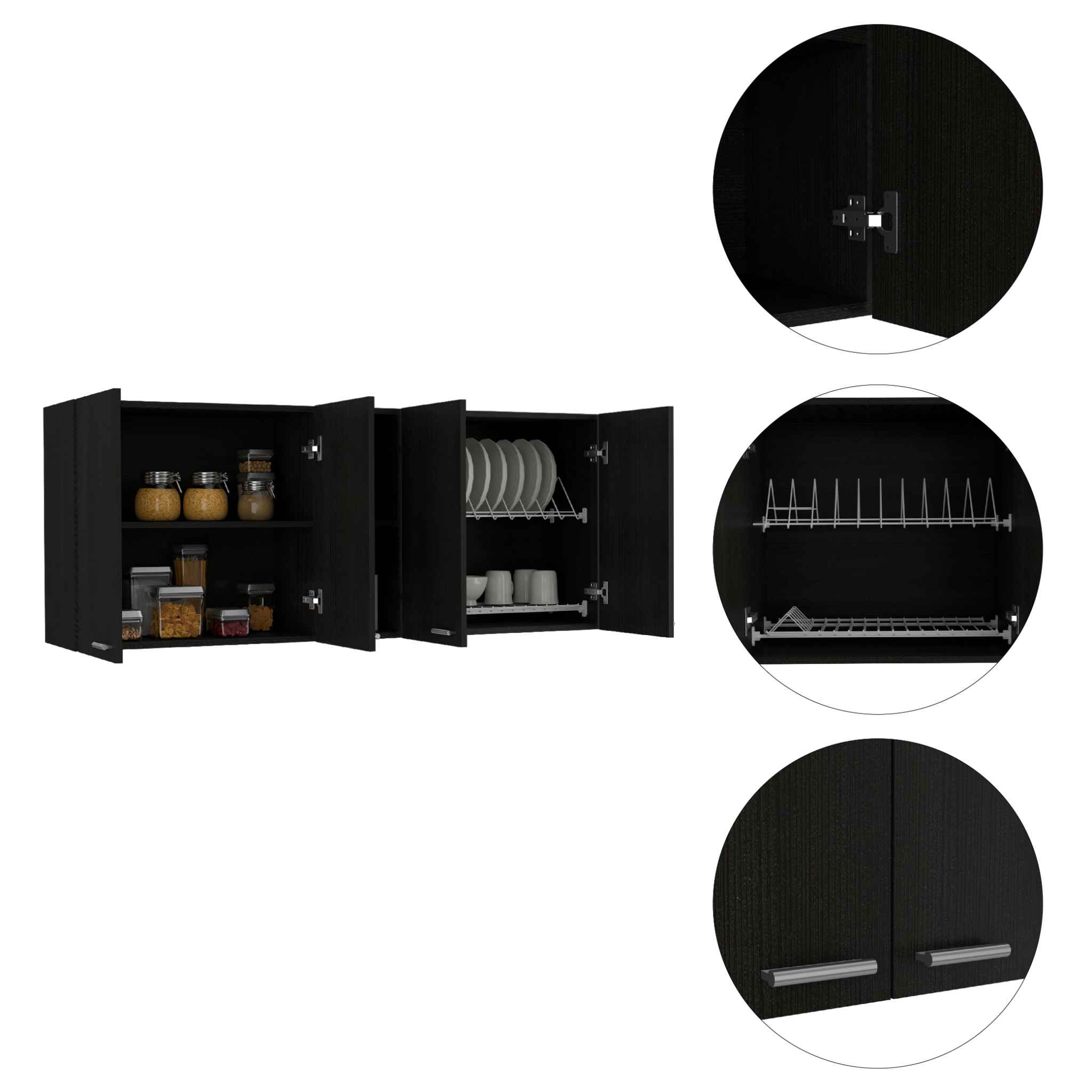 Olimpo Wall Cabinet Depot Black 