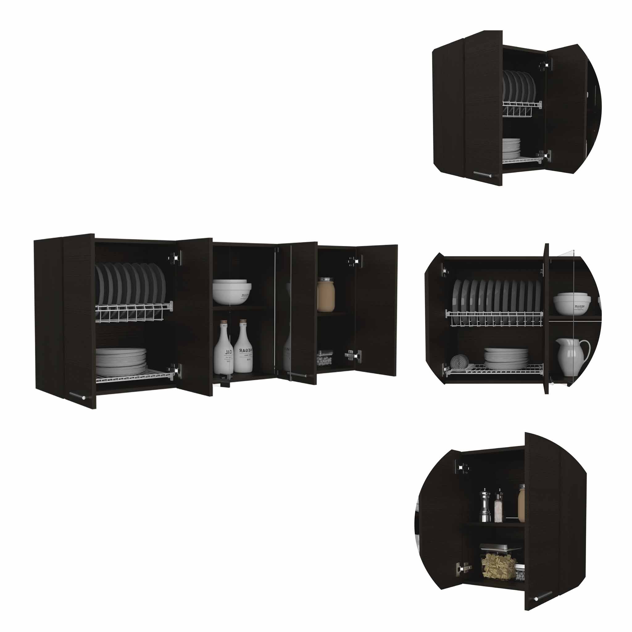 Olimpo Wall Cabinet Depot Black 