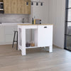 Caddo Kitchen Island with Storage and Cabinet