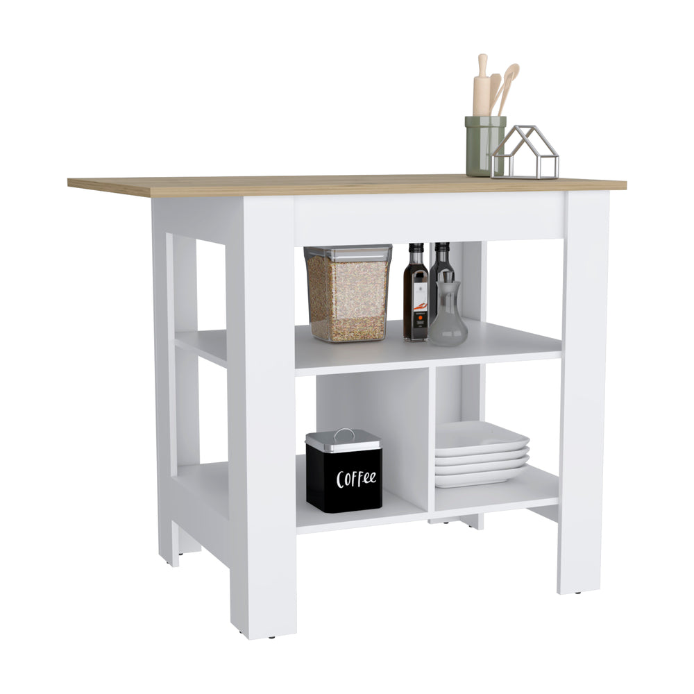 40-Inch Finley Kitchen Island – Bar-Height Tabletop