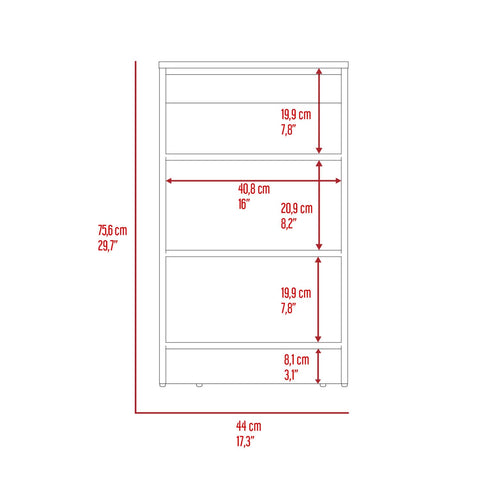Colyn Linen Cabinet, Four Shelves, Vertical