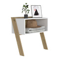 Leticia Nightstand, Two Legs, One Shelf, Superior Top
