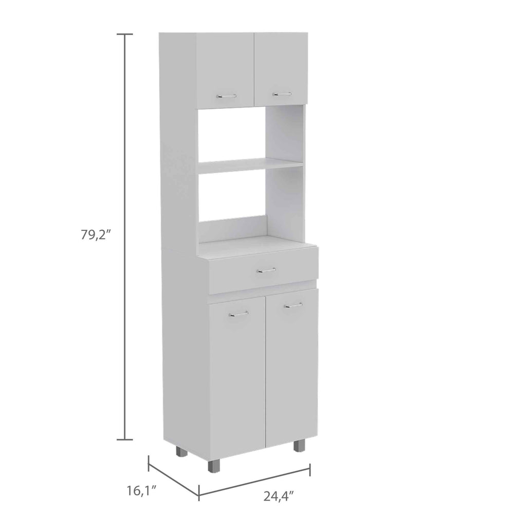 24-Inch Mucura Storage Cabinet with 1-Drawer and Double Door – Stable Standing Design