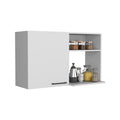 Salento 2 Stackable Wall-Mounted Storage Cabinet with 2 Side Shelf