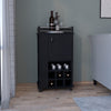 Fraser Bar Cart with Six Built-in Wine Rack and Casters