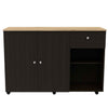 Syros Kitchen Island Depot Black Wengue 