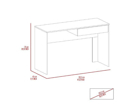 Acanto Double Drawer Computer Desk