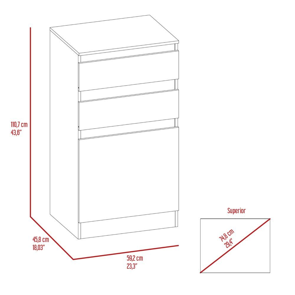 23-Inch Diamond Dresser with Mirror and 2-Drawer – Open Jewelry Display Tray