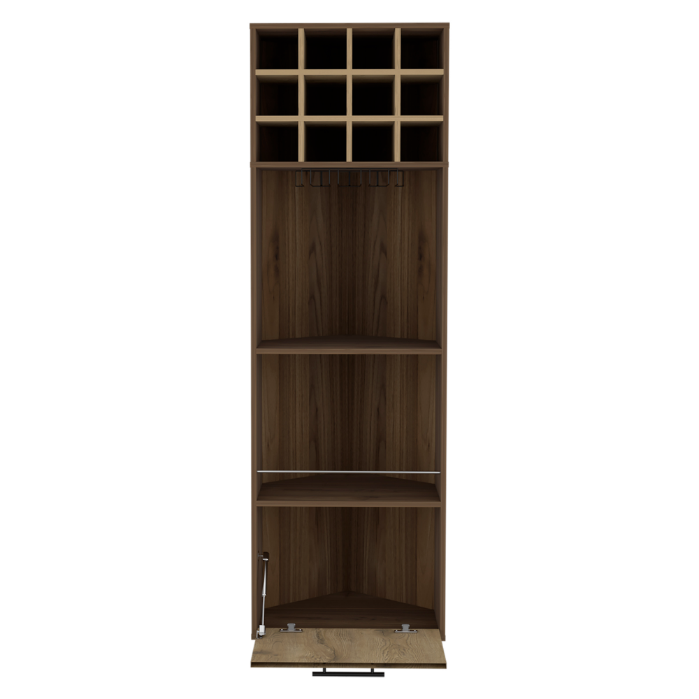 22-Inch Norway Corner Bar Cabinet with Wine Rack – Sturdy Build