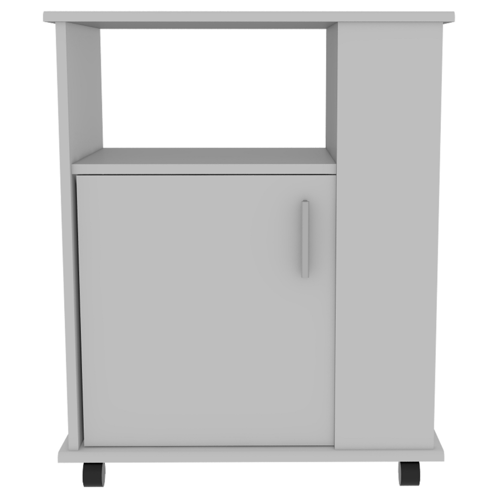 24-Inch Munich Microwave Pantry Cabinet with Single Door – Durable Construction