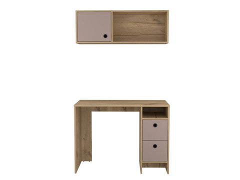 Aramis Office Set, Two Drawers, Wall Cabinet With Single Door