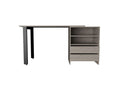 Austral 120 Writing Desk, Two Legs, Two Drawers, Two Shelves