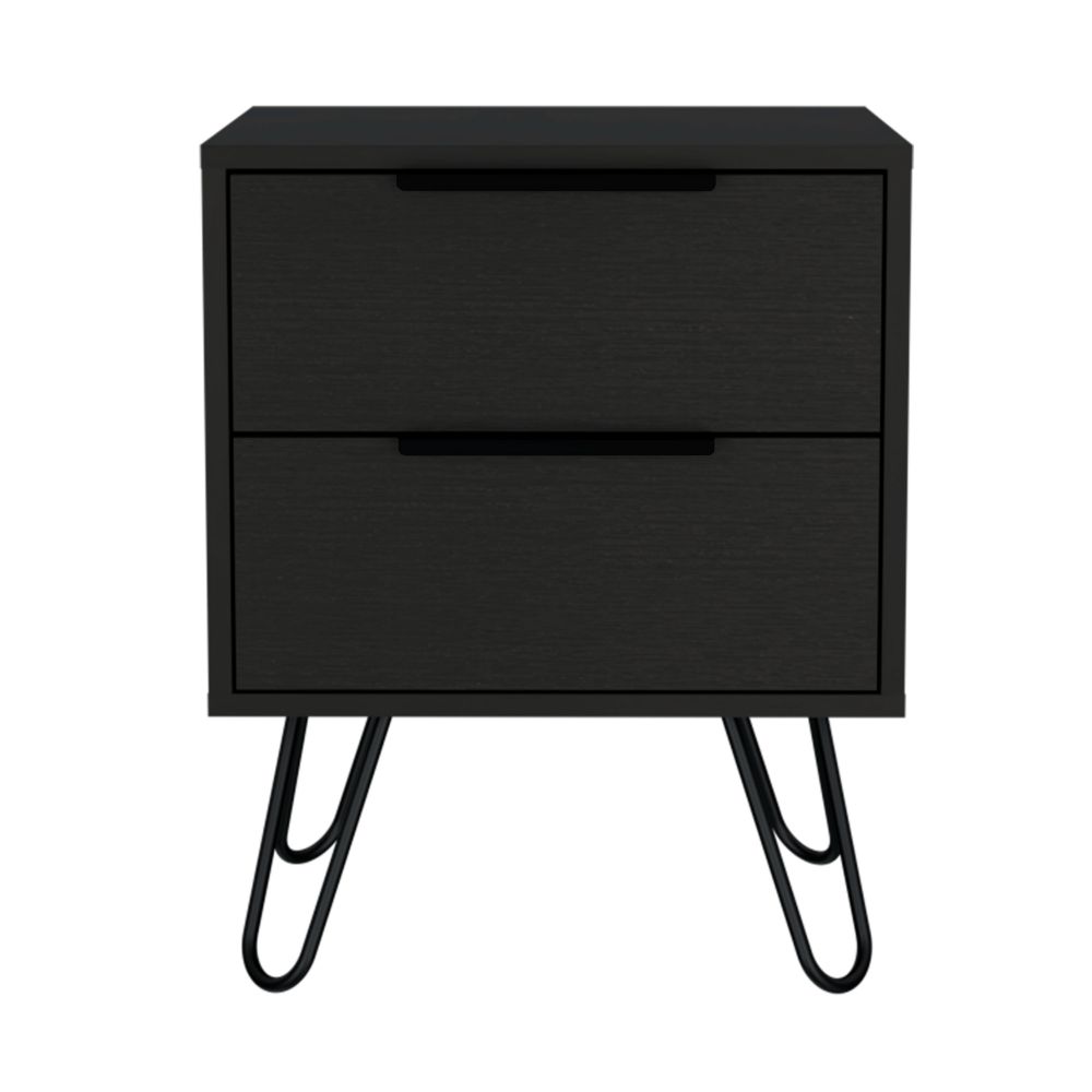 18-Inch Begonia Nightstand with 2-Drawer – Bedside-Ready Footprint