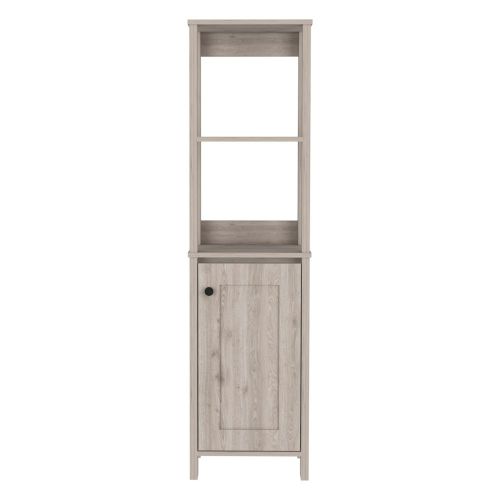 16-Inch New Haven Linen Tower Cabinet with Single Door – Sturdy Build