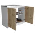 Salento Utility Sink With Cabinet, Double Door Cabinet