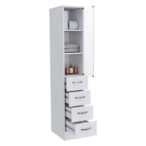 Magna Medicine Single Door Cabinet, Three Shelves