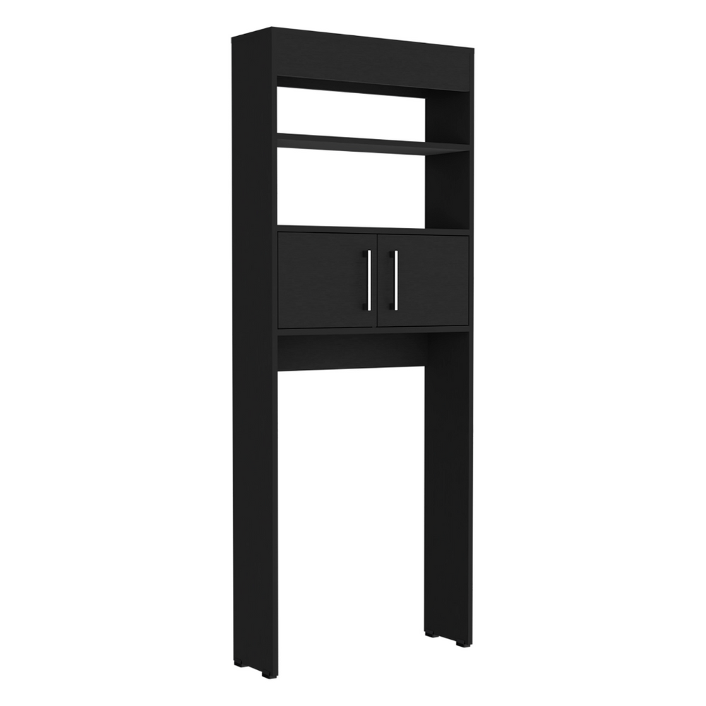 25-Inch Atlas Over Storage Cabinet with Double Door and 2 Open Shelves – Durable Construction
