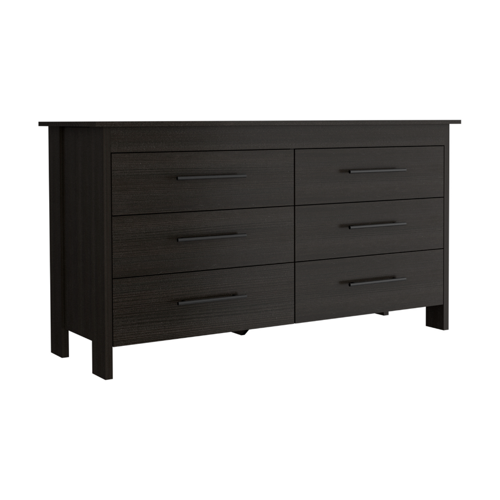 59-Inch Paris Dresser with 6-Drawer – Concealed Drawer Storage