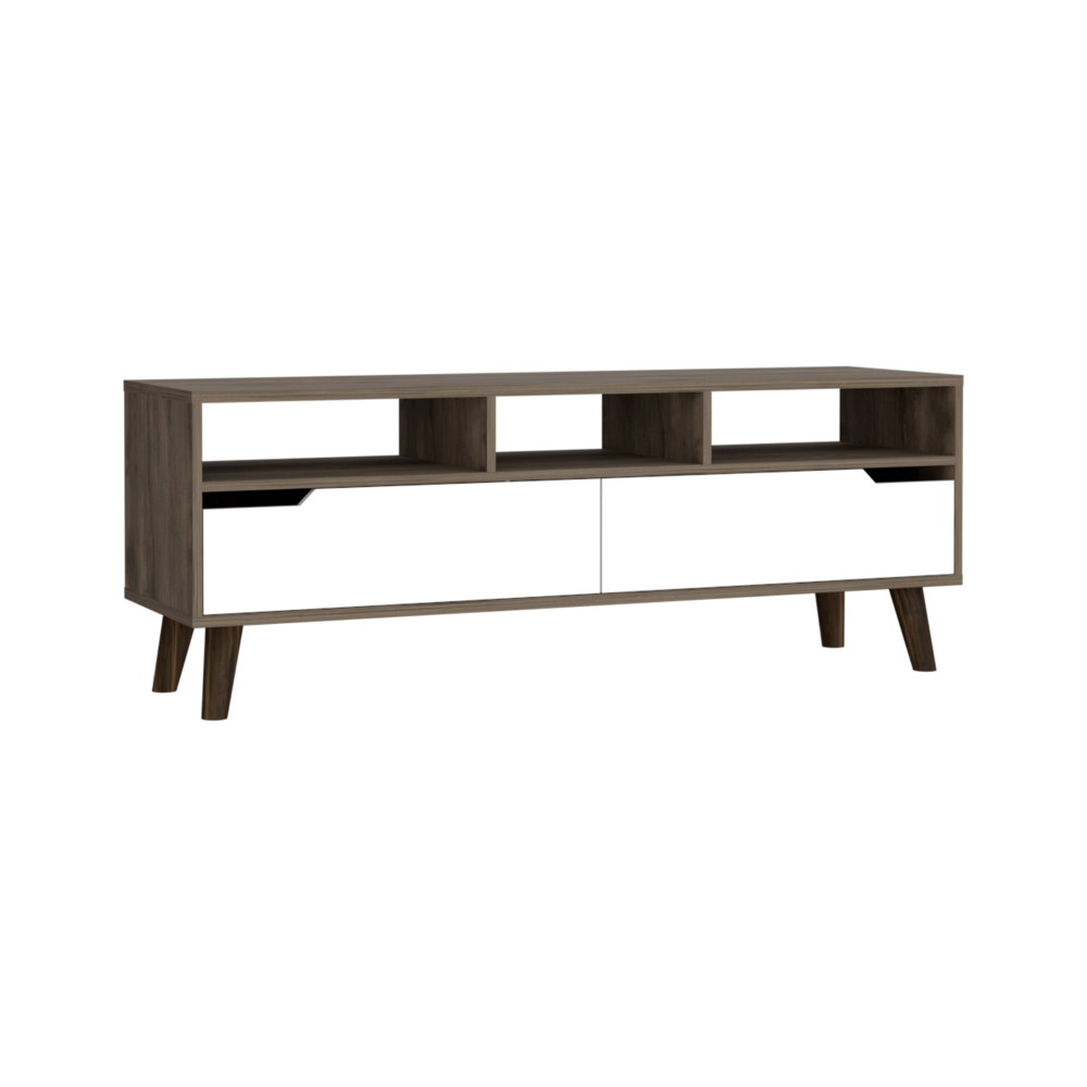 54-Inch Kobe TV Stand with 3 Open Shelves – Open Display Shelving