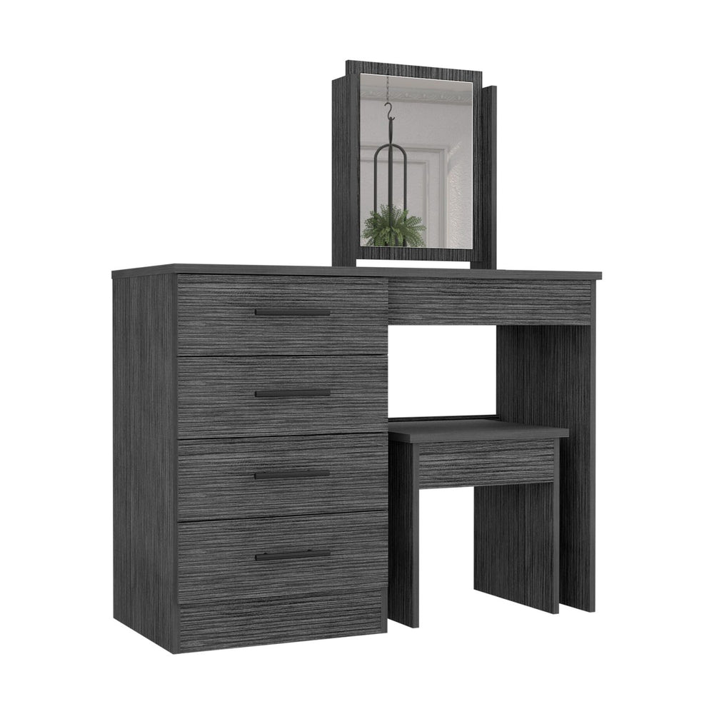 39-Inch Rose Makeup Vanity Table with Mirror and 4-Drawer – Everyday Vanity Durability