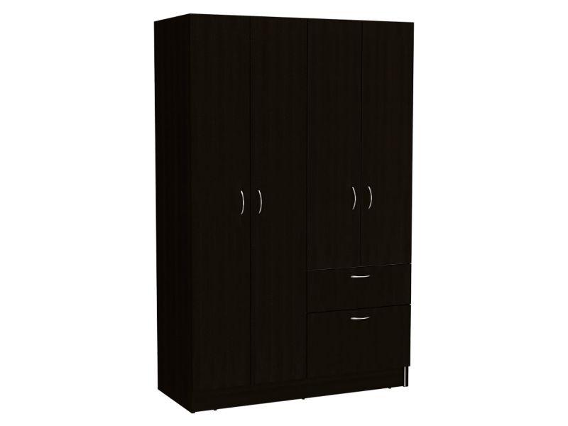 43-Inch Itaca Armoire with 1-Drawer and Double Door – Hinged Cabinet Doors