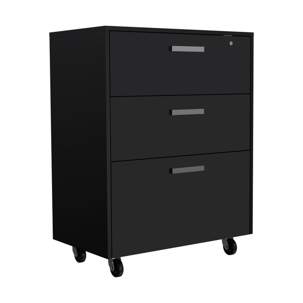 28-Inch Danbury Storage Cabinet with Casters – Rolling Caster Wheels