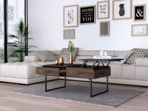 Manila Lift Top Coffee Table, One Drawer