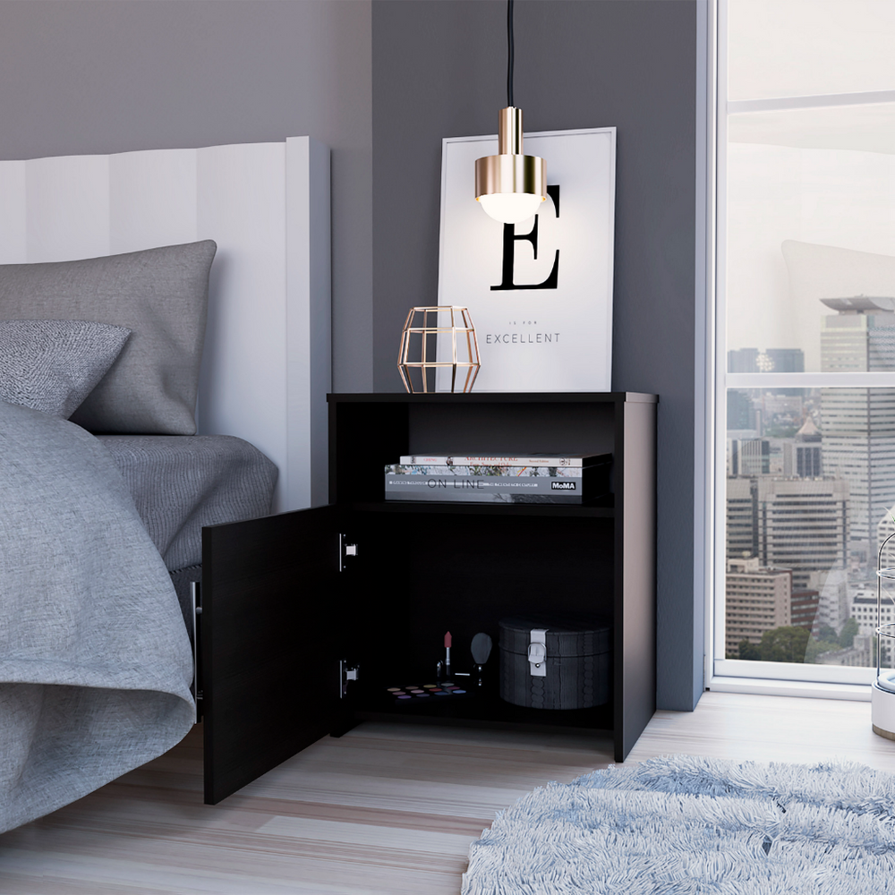 20-Inch Omaha Nightstand with Single Door – Overall Dimensions