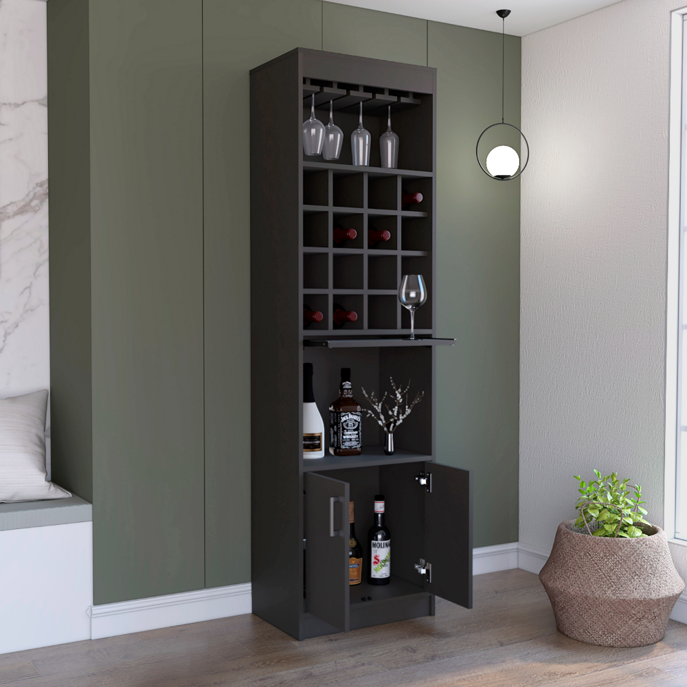 20-Inch Athens Kava Bar Cabinet with Wine Rack and Double Door – Cabinet Storage