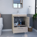 Essential Single Bathroom Vanity, One Draw, Double Door Cabinet