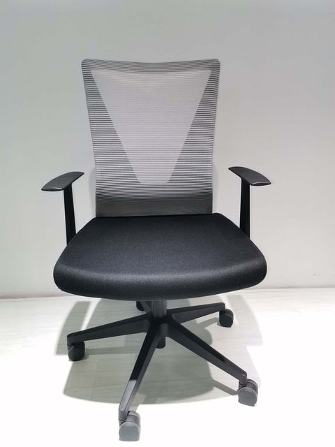 Puebla Office Chair, Nylon Base Black, Fixed Armrest