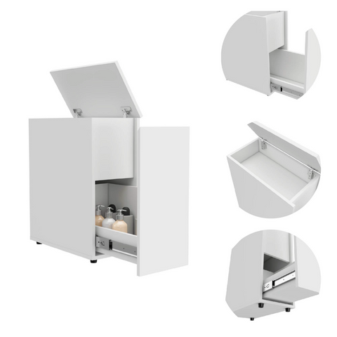 Nova Bathroom Storage Cabinet, One Drawer, Liftable Top